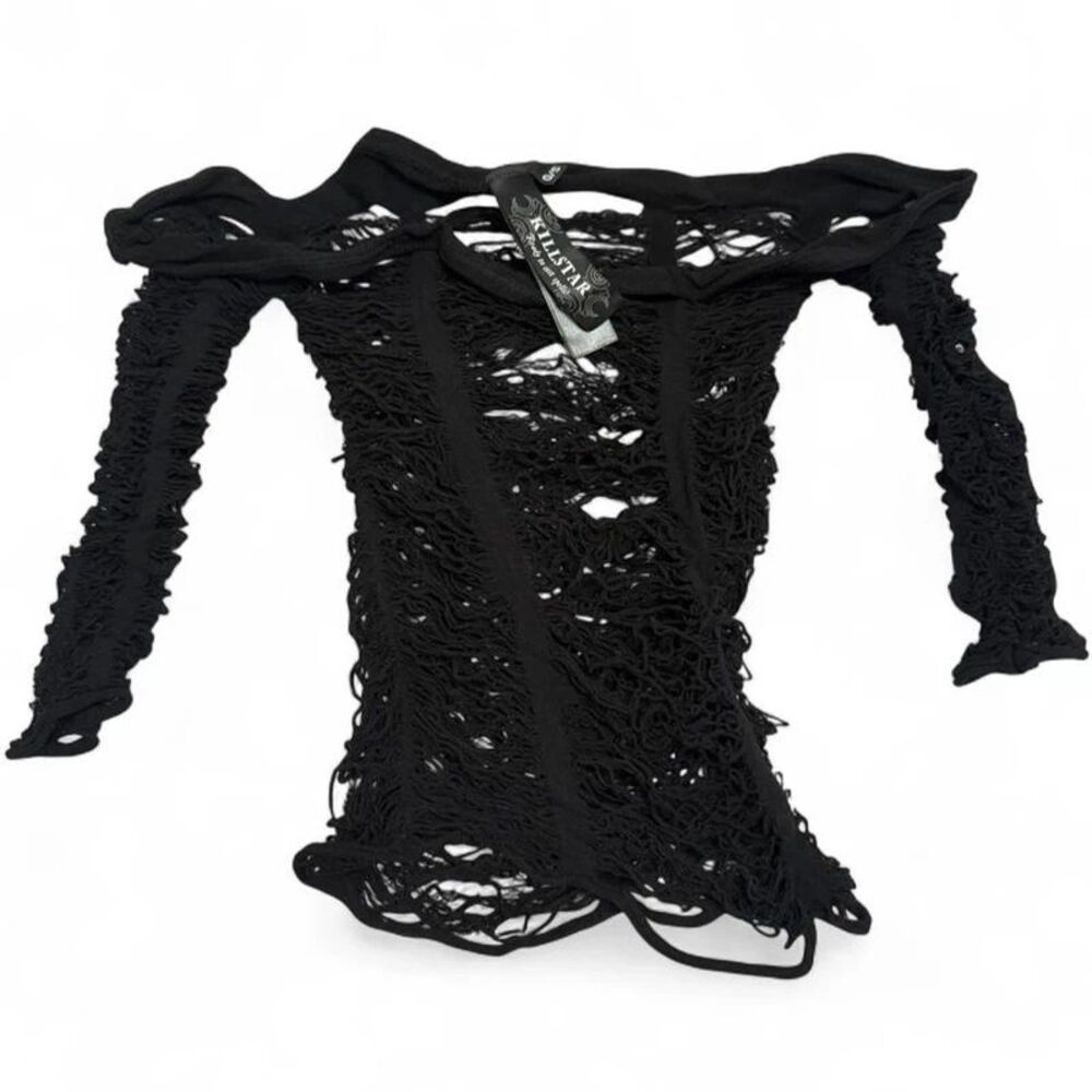 Killstar Buried Alive Fishnet Top